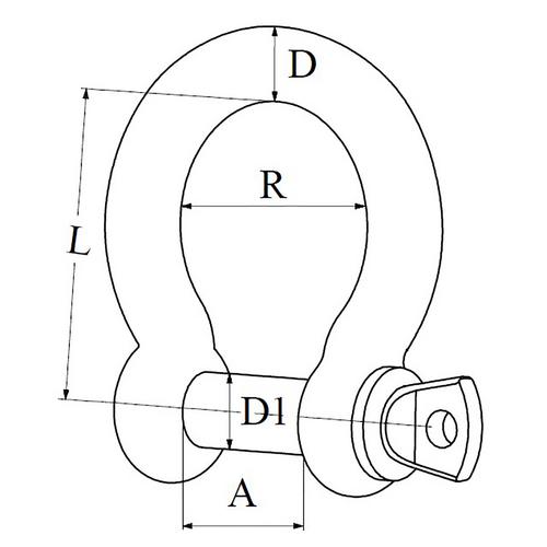 SCHACKEL 8MM SMIDD LYR